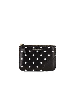 COMME des GARCONS - Black Dots Printed Leather Zip Wallet