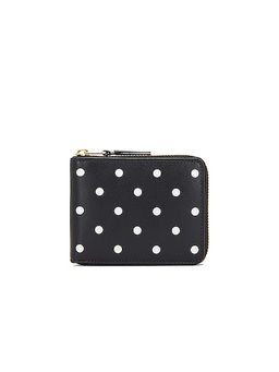 COMME des GARCONS - Black Dots Printed Leather Zip Wallet