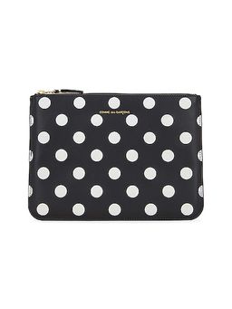 COMME des GARCONS - Black Dots Printed Leather Pouch