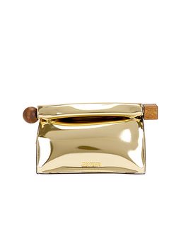 JACQUEMUS - Gold La Pochette Rond Carre Bag