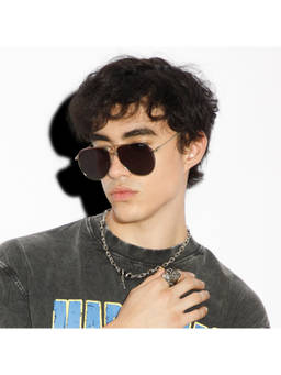 Salty Alpha - Blue Chrome Chill Sunglasses for Men - SG0011-S-BK-ALPHA