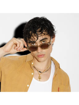 Salty Alpha - Brown Latte Lux Sunglasses for Men - SG0017-TP-BR-ALPHA