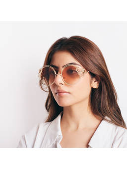 Salty - Pink Sunsta Statement Oversized Sunnies - SG0026-G-BR