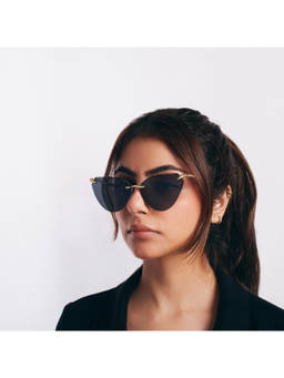 Salty - Grey Boho Rimless Chic Shades for Girls - SG0029-G-BK