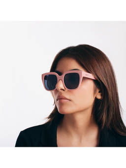 Salty - Black Blush Barbie Pink Frame Cool Shades for Women - SG0034-PK-GY