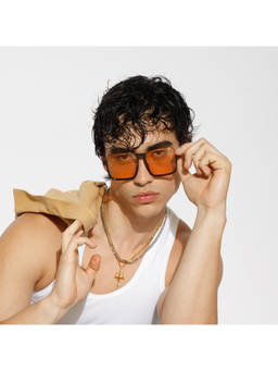 Salty Alpha - Orange Retro Vibe Sunset Sunglasses - SG0037-BK-OR-ALPHA