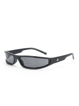Salty Alpha - Black Wrap Around Sporty UV400 Protection Goggles - SG0045-BK-BK-ALPHA