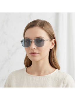 Salty - Grey Chrome Vision Rectangle Sunglasses - SG0050-S-GY