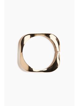 H&M - Women Gold Hinged Metal Bangle