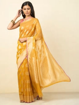 Fabindia - Cotton Silk Cutwork Banarasi Sari