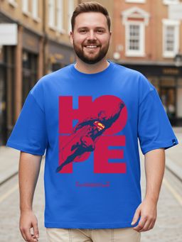 Bewakoof - Dc Blue Superman Graphic Printed T-Shirt