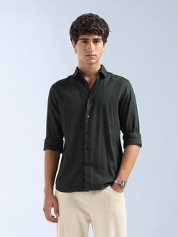 Flying Machine - Green Slim Fit Original Shirt