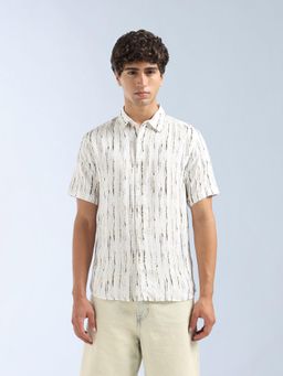 Flying Machine - Olive Printed Originals Shirt