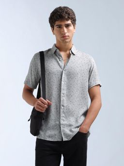 Flying Machine - Grey Originals Tropical Printed Shirt