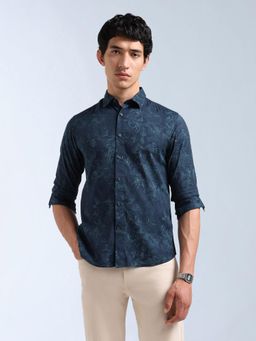 Flying Machine - Blue Originals All-Over Printed Shirt