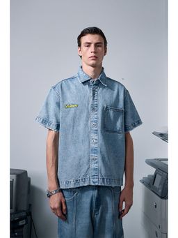Bonkers Corner - Blue Street Petal Denim Shirt