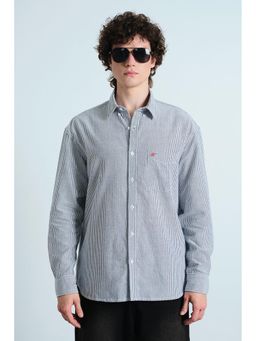 Bonkers Corner - Blue Coastal Breeze Stripe Shirt