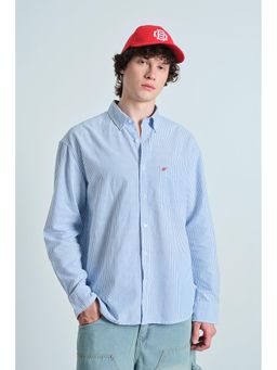 Bonkers Corner - Blue Coastal Breeze Stripe Shirt