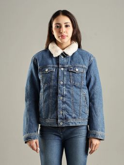 Tommy Hilfiger - Regular Fit Cotton Spread Collar Denim Jacket