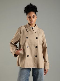 Tommy Hilfiger - Regular Fit Cotton Spread Collar Pea Jacket