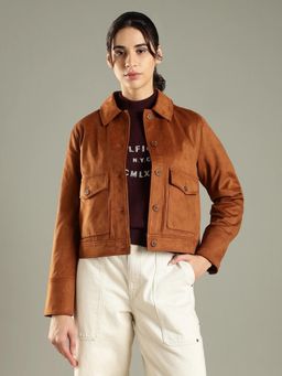 Tommy Hilfiger - Regular Fit Polyester Spread Collar Jacket