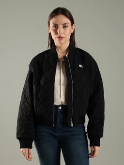 Tommy Hilfiger - Relaxed Fit Nylon Baseball Collar Bomber Jacket