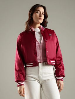 Tommy Hilfiger - Regular Fit Polyester Baseball Collar Bomber Jacket