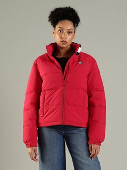 Tommy Hilfiger - Relaxed Fit Nylon High-Neck Puffer Jacket