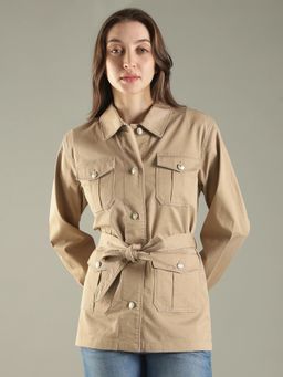 Tommy Hilfiger - Regular Fit Cotton Spread Collar Jacket