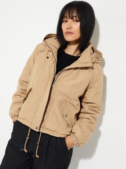 max - URB_N Women Solid Hooded Jacket