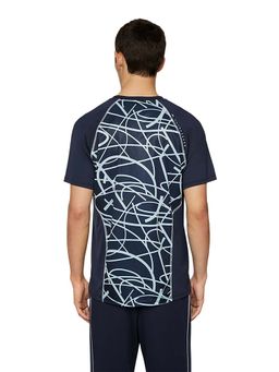 J.Lindeberg - Alfonso Printed JL Navy Blue T-shirt