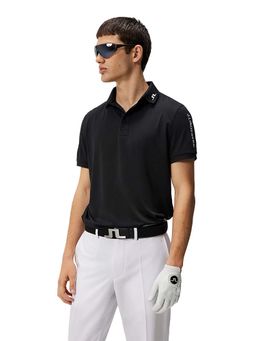 J.Lindeberg - Tour Tech Reg Fit Black Golf Polo