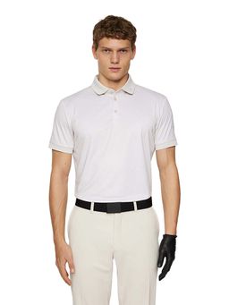 J.Lindeberg - Tour Tech Print Shadow Bridge Moonbeam Golf Polo