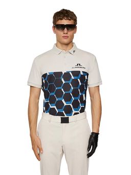 J.Lindeberg - Jeffrey Tour Causeway Blue Golf Polo