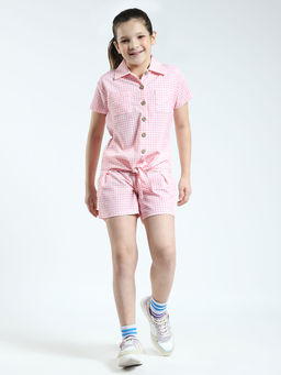 Monte Carlo - Pink Girls Shirt with Shorts (Set of 2)