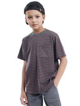 RARE ONES - Oto-4 Cotton Striped Regular Fit T-shirt (Pack Of 3)
