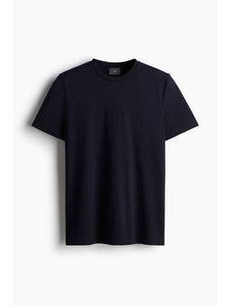 H&M - Men Beige Slim Fit Pima Cotton T-Shirt