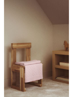 H&M - Pink Cotton Pointelle Baby Blanket