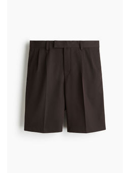 H&M - Men Brown Relaxed Fit Twill Bermuda Shorts