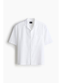 H&M - Men White Regular Fit Resort Shirt