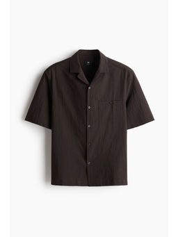 H&M - Men Brown Regular Fit Resort Shirt
