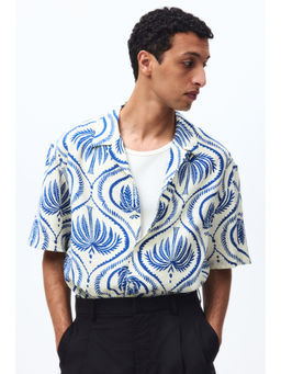 H&M - Men White Relaxed Fit Resort Shirt