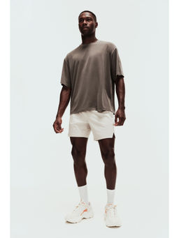 H&M - Men Beige Sports Shorts With Drymove