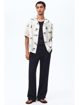 H&M - Men Blue Relaxed Fit Trousers
