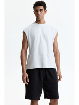 H&M - Men Black Relaxed Fit Cotton Shorts