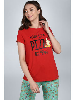 NeceSera - Red Pizza My Heart T-Shirt