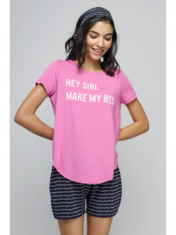 NeceSera - Hey Siri Pink T-Shirt