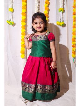 EKANTA - Iva Magenta Mini Choli and Lehenga (Set of 2)