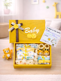 Little Surprise Box - Yellow Sunshine New Born Baby Gift Hamper Set (6-12 Months)