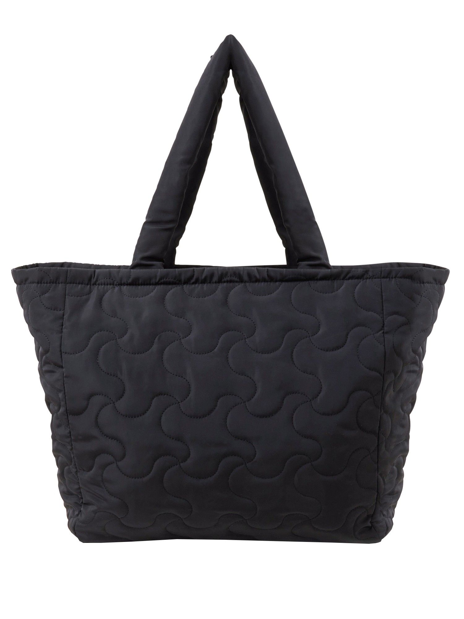 Buy Accessorize London Women Black Large Quilted Tote Bag Online